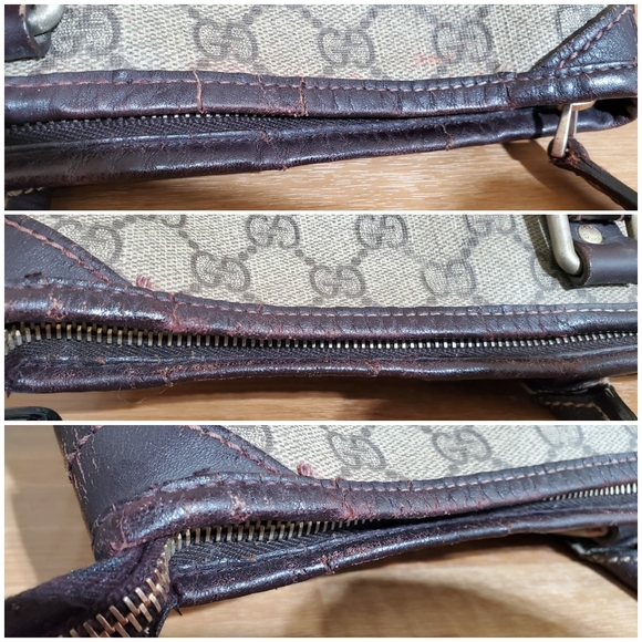 GUCCI GG Supreme Monogram Large Joy Tote Bag Brown - Picture 10 of 11